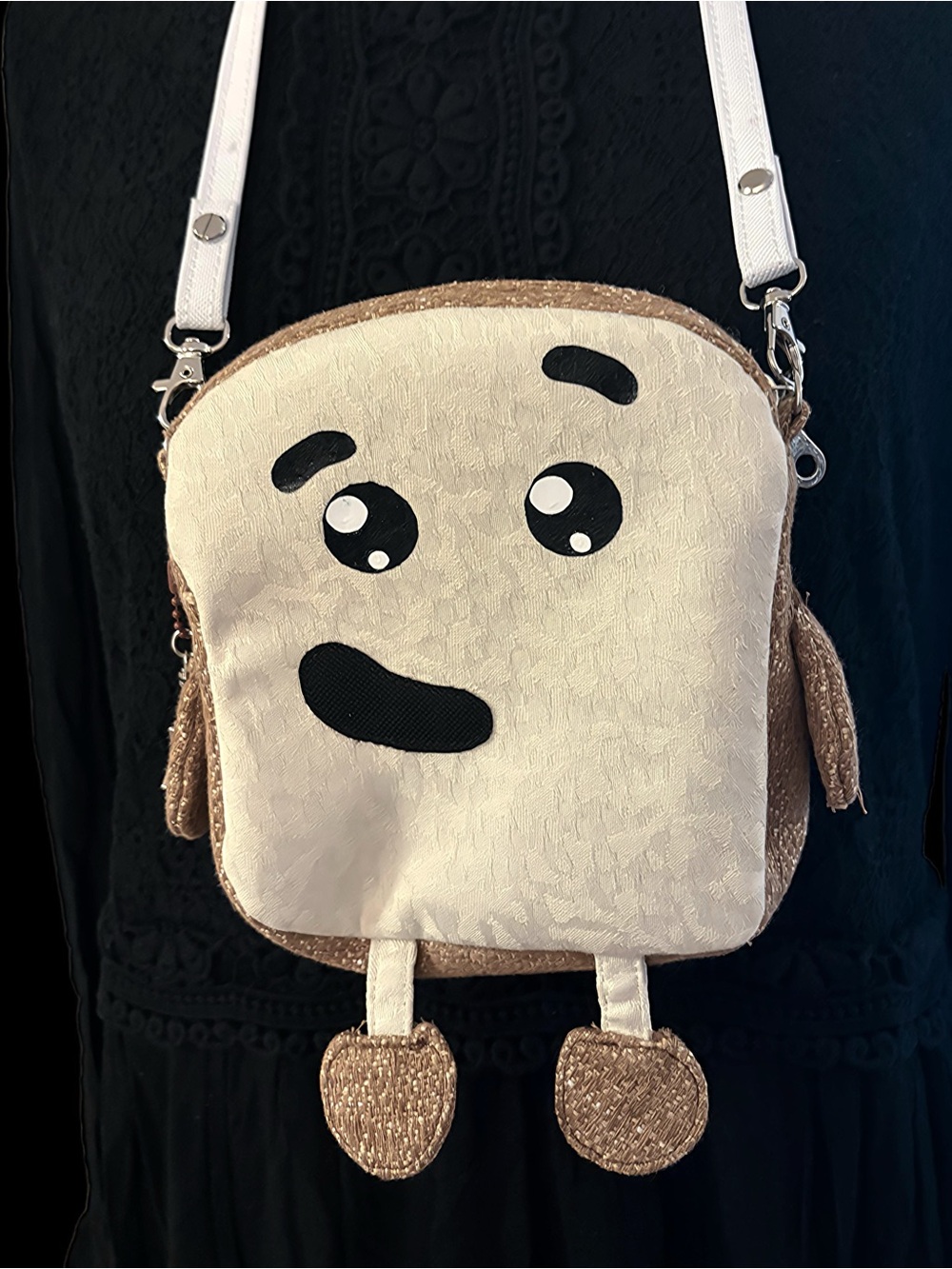 Happy Toast Man Purse Mini Bag - Cute Bread